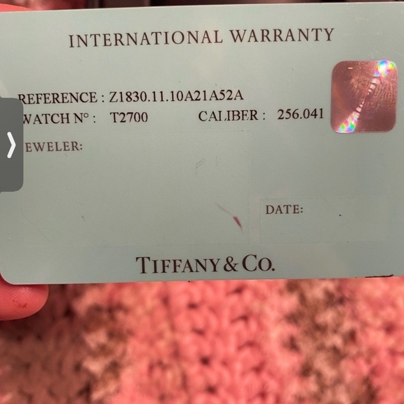 Preloved Vintage Tiffany&Co Black calfskin band wrist watch for women - Picture 9 of 15